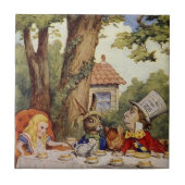 Alice in Wonderland Tile, de Tea Party Tegeltje (Voorkant)