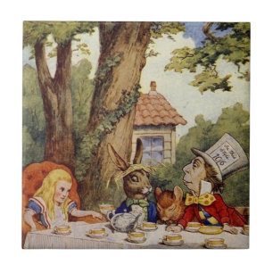 Alice in Wonderland Tile, de Tea Party Tegeltje