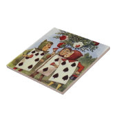 Alice in Wonderland Tile, The Gardeners Tegeltje (Zijkant)