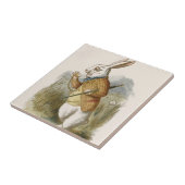 Alice in Wonderland Tile, White Rabbit Tegeltje (Zijkant)
