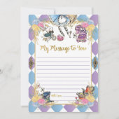 Alice in Wonderland Time Capsule Message Card Kaart (Voorkant)