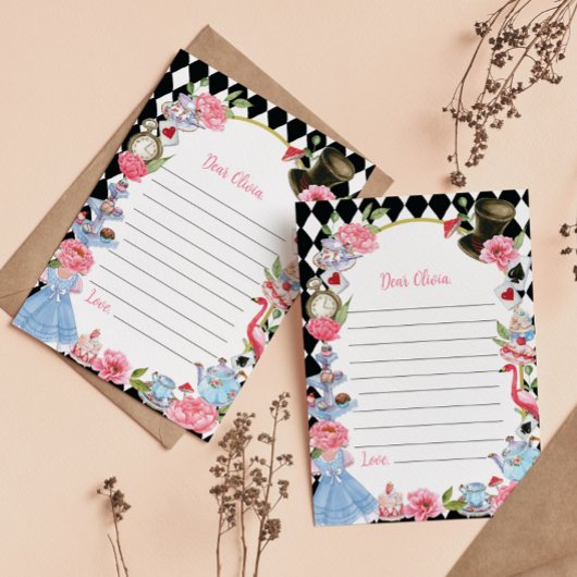 Alice in Wonderland Time Capsule Note Kaart