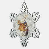 Alice in Wonderland Tin Sneeuwvlok Ornament (Rechts)