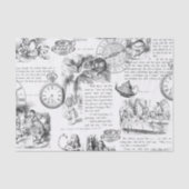 Alice in Wonderland Tissue Paper Tissuepapier (Voorkant)