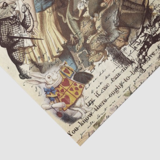Alice in Wonderland Tissue Paper Tissuepapier (Detail)