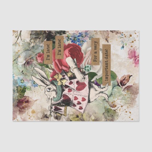 Alice in Wonderland Tissuepapier (Voorkant)