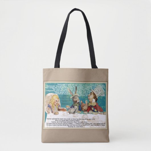 Alice in Wonderland Tote Bag (Voorkant)