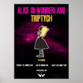 "Alice in Wonderland: Triptych"-Poster Poster (Voorkant)