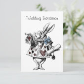 Alice in Wonderland Trouwkaart Kaart (Staand voorkant)