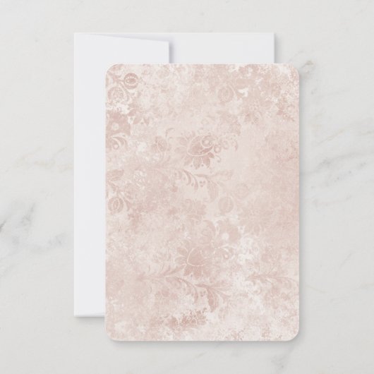 Alice in Wonderland Trouwrepetitie Diner Kaart (Achterkant)