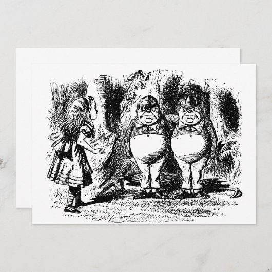 Alice in Wonderland, Tweedledum Tweedledee (Voorkant / Achterkant)