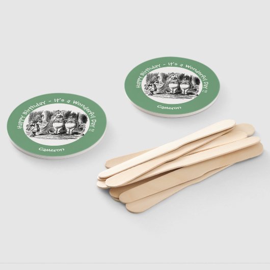 Alice in Wonderland Tweedledum & Tweedledee feest Handwaaier (Niet-gemonteerd)