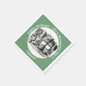 Alice in Wonderland Tweedledum & Tweedledee feest Servet (Hoek)