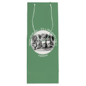 Alice in Wonderland Tweedledum & Tweedledee feest Wijn Cadeautas (Achterkant)