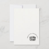 Alice in Wonderland Tweedledum & Tweedledee Feestj Bedankkaart (Achterkant)