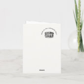 Alice in Wonderland Tweedledum & Tweedledee Feestj Bedankkaart (Achterkant)