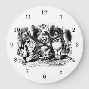 Alice in Wonderland, Tweedledum Tweedledee Grote Klok
