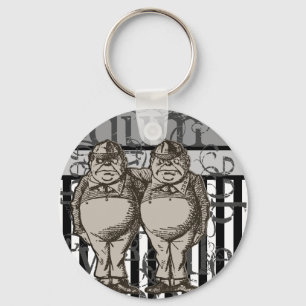 Alice in Wonderland Tweedledum & Tweedledee Grunge Sleutelhanger