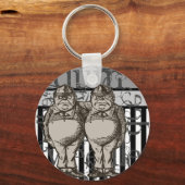 Alice in Wonderland Tweedledum & Tweedledee Grunge Sleutelhanger (Voorkant)