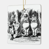  Alice in Wonderland, Tweedledum Tweedledee Keramisch Ornament (Links)