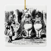 Alice in Wonderland, Tweedledum Tweedledee Keramisch Ornament (Achterkant)