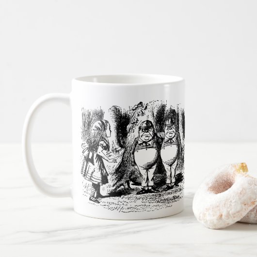 Alice in Wonderland, Tweedledum Tweedledee Koffiemok (Met donut)