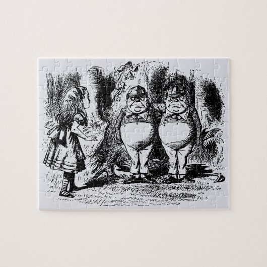  Alice in Wonderland, Tweedledum Tweedledee Legpuzzel (Horizontaal)