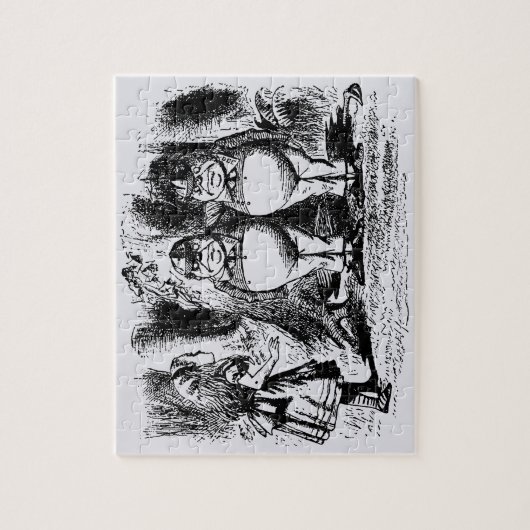 Alice in Wonderland, Tweedledum Tweedledee Legpuzzel (Verticaal)