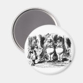 Alice in Wonderland, Tweedledum Tweedledee Magneet (Voorkant / Achterkant)