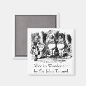  Alice in Wonderland, Tweedledum Tweedledee Magneet (Voorkant / Achterkant)