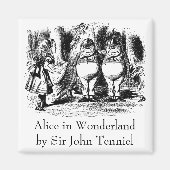  Alice in Wonderland, Tweedledum Tweedledee Magneet (Voorkant)