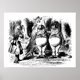 Alice in Wonderland, Tweedledum Tweedledee Poster