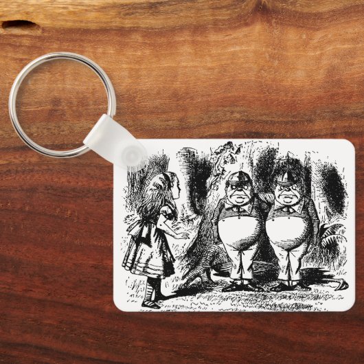Alice in Wonderland, Tweedledum Tweedledee Sleutelhanger (Achterkant)