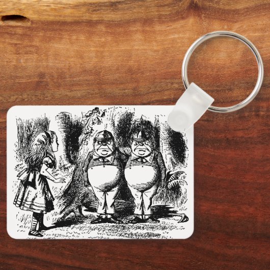 Alice in Wonderland, Tweedledum Tweedledee Sleutelhanger (Voorkant)
