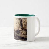 Alice in Wonderland Tweekleurige Koffiemok (Voorkant rechts)