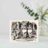 Alice in Wonderland: Twiddle Dee en Twiddle Dum Briefkaart (Staand voorkant)