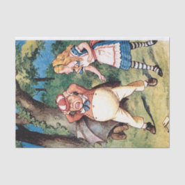 Alice in Wonderland TwiddleDee Dum Decoupage Tissuepapier