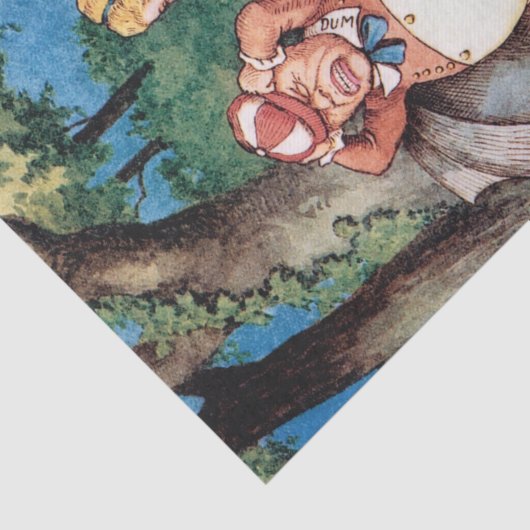 Alice in Wonderland TwiddleDee Dum Decoupage Tissuepapier (Detail)