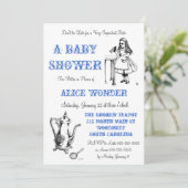 Alice in Wonderland Uitnodiging (Staand voorkant)