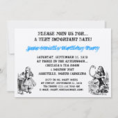 Alice in Wonderland Uitnodiging (Achterkant)