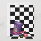 Alice in Wonderland Uitnodiging (Achterkant)