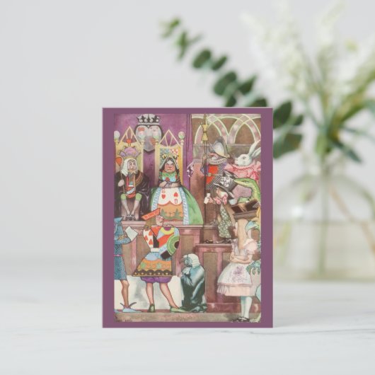  Alice in Wonderland Uitnodiging (Staand voorkant)