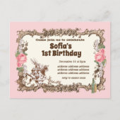 alice in wonderland - uitnodiging  briefkaart (Voorkant)