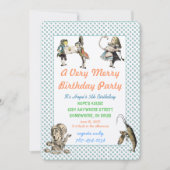 Alice in Wonderland Uitnodiging Dag Partij (Voorkant)