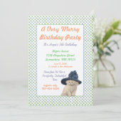 Alice in Wonderland Uitnodiging Dag Partij (Staand voorkant)