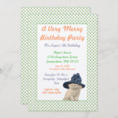 Alice in Wonderland Uitnodiging Dag Partij (Voorkant / Achterkant)