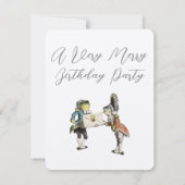 Alice in Wonderland Uitnodiging Dag Partij (Achterkant)