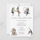 Alice in Wonderland Uitnodiging Dag Partij (Voorkant)