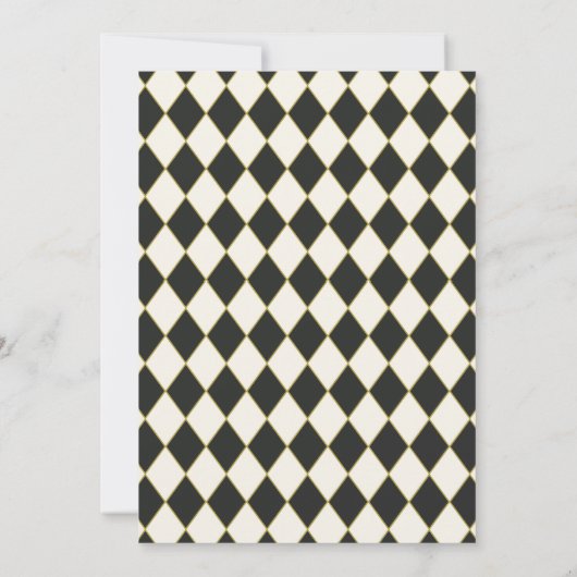 Alice in Wonderland - uitnodiging op de dag van d (Achterkant)