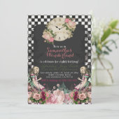  Alice in Wonderland - Uitnodiging op zaterdag (Staand voorkant)